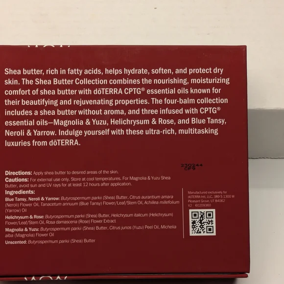 Doterra Shea Butter Collection - Red Packaging New - Picture 6 of 6